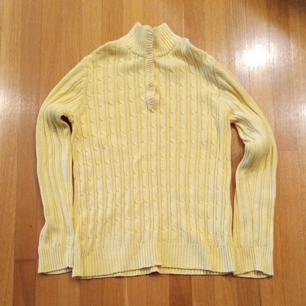 Vintage Liz & Co Button Down Womens Sweater Large